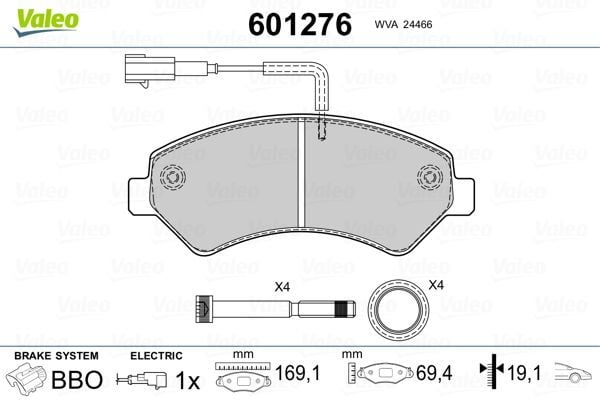 VALEO 9001072 ÖN FREN BALATASI BOXER-DUCATO-JUMPER 06>16 - Görsel 1