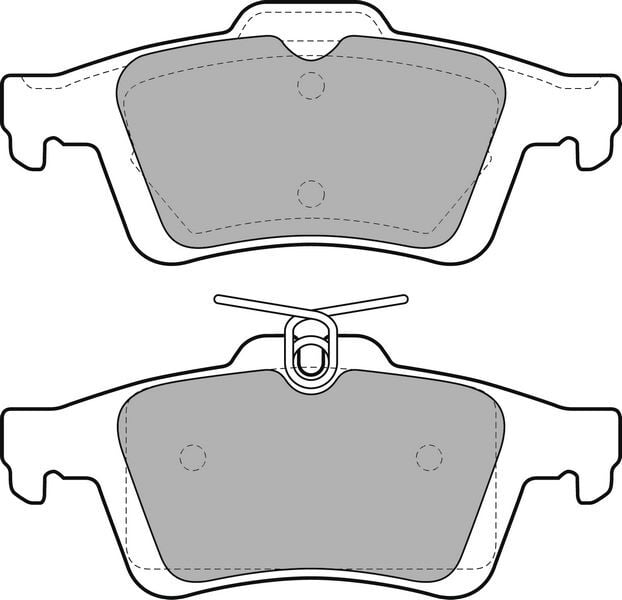 VALEO 9005009 ARKA BALATA FOCUS II CMAX 03> CONNECT 02> LAGUNA III 07> OPEL VECTRA C 02> SIGNUM 03> CITROEN C5 08> PEUGEOT P508 10>18 - Görsel 1