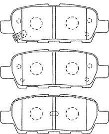 VALEO 9005044 ARKA FREN BALATA NISSAN QASHQAI 1.5L 1.6L 2.0L K9K M9R HR16DE MR20DE J10 06-13 / X-TRAIL 2.0L QR20DE T30 01-07 2.5L QR25DE T30 01-> 2.2L YD22DDTi T30 01-> / MURANO 3.5L Z51 4x4 DCi 08-> / INFINITI FX - Görsel 1