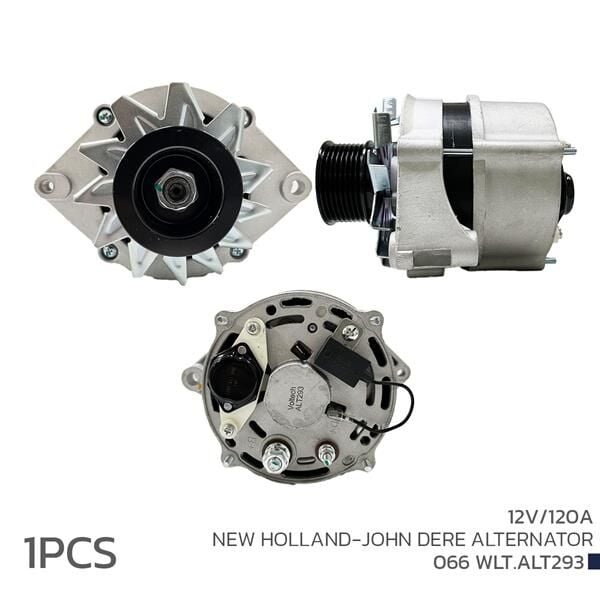 VOLTECH 066WLT.ALT293 ALTERNATÖR SARJ DİNAMOSU 12V 120A NEW HOLLAND - JOHN DERE - Görsel 1