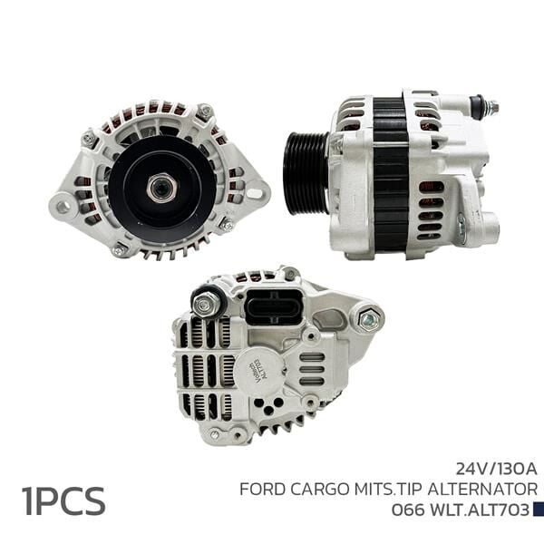 VOLTECH 066WLT.ALT703 ALTERNATÖR SARJ DİNAMOSU 24V 130A FORD CARGO MITS.TIP - Görsel 1