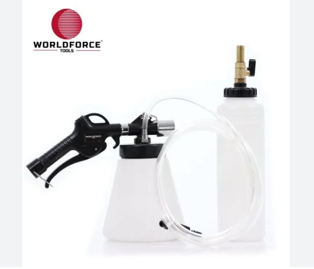 WORLDFORCE 11006 FREN HİDROLİĞİ DEĞİŞTİRME VE HAVA ALMA TAKIMI PNÖMATİK - Görsel 1