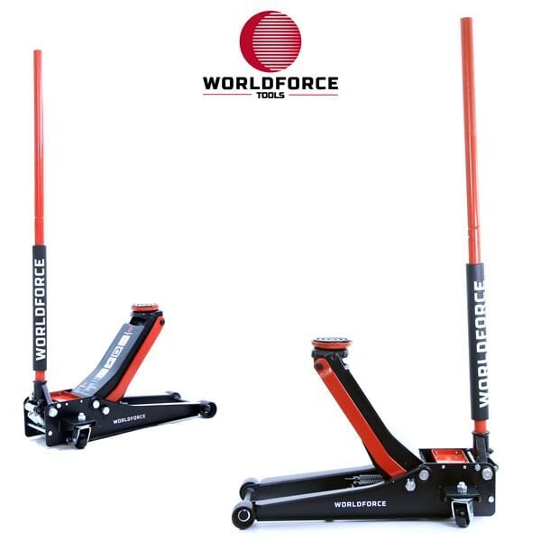 WORLDFORCE 11101 HİDROLİK KRİKO 3 TON DÜŞÜK PROFİL ÇİFT PİSTON GARAJ EKİPMANLARI HIRDAVAT - Görsel 1