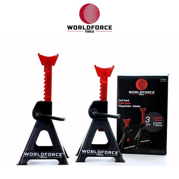 WORLDFORCE 11141 KRİKO STANDI 3 TON GARAJ EKİPMANLARI HIRDAVAT - Görsel 1