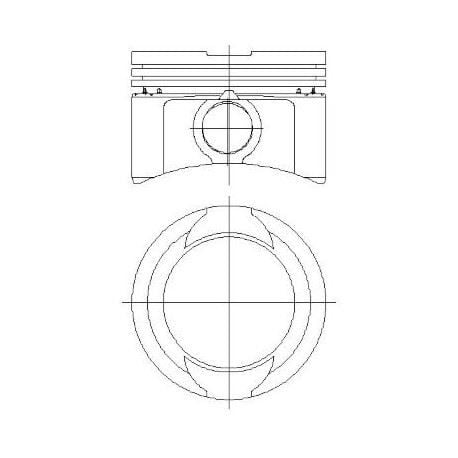 YENMAK 31-04285-040 PİSTON SEGMAN STD 71.20MM FIAT PALIO 1.2 8V 87-835900-12 - Görsel 1