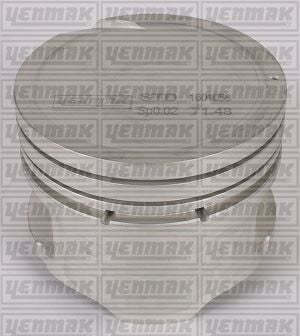 YENMAK 36-04479-050 PISTON SEGMAN 0.50 ACCENT MIL / ADMIRA BENZINLI 1.3 00-05 G4K - Görsel 1