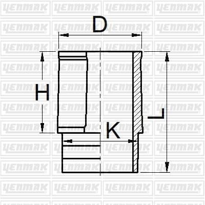 YENMAK 51-05881-000 MOTOR GÖMLEĞİ P205-P309-P405B XU9 JAZ-M/J1-XU5M/JPZ-XU 7JPK 83.00 ÇAP STD - Görsel 1