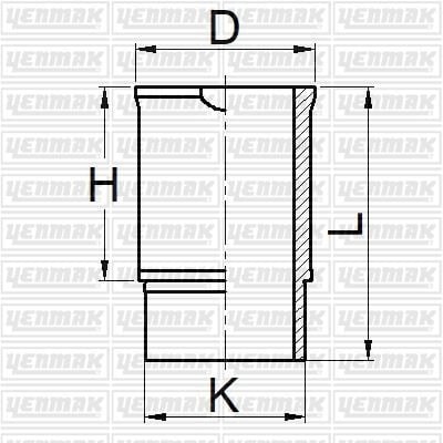 YENMAK 51-05902-000 MOTOR GÖMLEĞİ STD R12 1300 CC. - Görsel 1