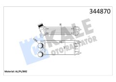 KALE 344870 TURBO RADYATÖRÜ INTERCOOLER P308-P3008-P5008-PARTNER TEPEE-C4-DS4-BERLINGO III 300X150 AL/PL/BRZ