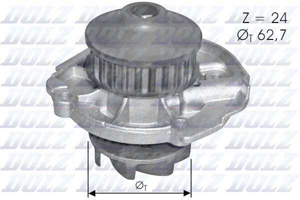 DOLZ S261 SU POMPASI FIAT ALBEA 03>07 DOBLO 01>10 PALIO 96>05 PANDA 03> PUNTO 99>09 SIENA 97>02 LANCIA Y YPSILON 96>6 1.1 1.2 1.4 16V