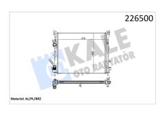 KALE 0528351AB MOTOR SU RADYATÖRÜ RENAULT CLIO II 98>05 SYMBOL 00> SYMBOL II 08> 1.5DCI MT AC MEKANİK 479x414x27