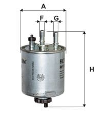 FILTRON FILT PP 988 KANGO II/LAGUNA III YAKIT FILTRESI MAZOT FILTRESI (üstü kapali tip)
