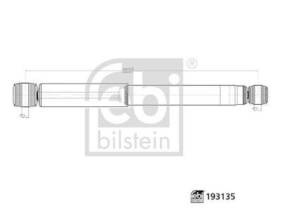 FEBI 193135 ARKA AMORTİSÖR SAĞ-SOL RENAULT TRAFIC II 01>06 OPEL VIVARO 01>06 GAZLI