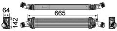 MAHLE CI170000P TURBO RADYATÖRÜ INTERCOOLER A4-A5 1.8 TFSI-2.0 TFSI 07 > A6 1.8TFSI-2.0TFSI 11 > 665x142x64