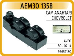 AEM30 1358 CAM DÜĞMESİ ANAHTARI ÖN SOL SÜRÜCÜ CHEVROLET AVEO DÖRTLÜ