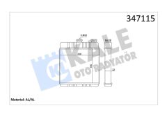 KALE 347115 KALORİFER RADYATÖRÜ ASTRA G-ZAFIRA 206x180x32