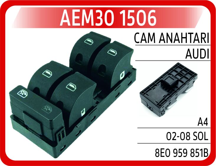 AEM30 1506 CAM ANAHTARI AUDI A4 02-08 SOL