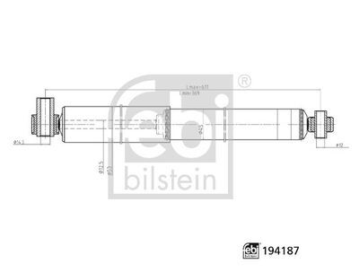 FEBI 194187 AMORTİSÖR ARKA AKS-ARKA AKS SOL-ARKA AKS SAĞ FORD CAR-FORD MOTOR COMPANY