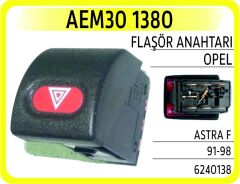 AEM30 1380 DÖRTLÜ FLAŞÖR ANAHTARI OPEL ASTRA F 91>98