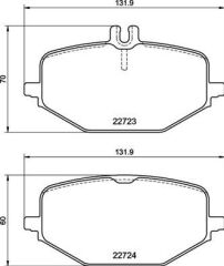 BREMBO P50161 FREN BALATASI ARKA MERCEDES W463 V167 C167