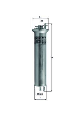 MAHLE KL96 YAKIT FILTRESI BMW M54 M62 E39 E38 E53