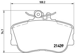 BREMBO P06017 FREN BALATASI ON MERCEDES C-CLASS W202 S202