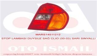 MARS 511212 STOP LAMBASI DUYSUZ SAĞ CLIO 00-03 SARI SİNYALLİ