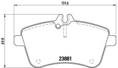 BREMBO P50057 FREN BALATASI ON MERCEDES W169 W245