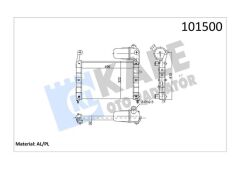 KALE 0108112AL RADYATÖR TMPR-TIPO MEK KLİMASIZ 496x322x23 2 SIRA AL PL SİSTEM