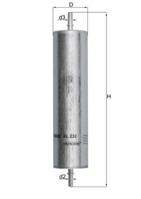 MAHLE KL232 YAKIT FILTRESI LAND ROVER FREELANDER I 204D3 L314 TD4