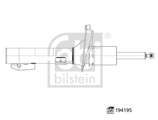FEBI 194195 AMORTİSÖR ÖN TRANSİT V347/V348 06> SAG/SOL GAZLI