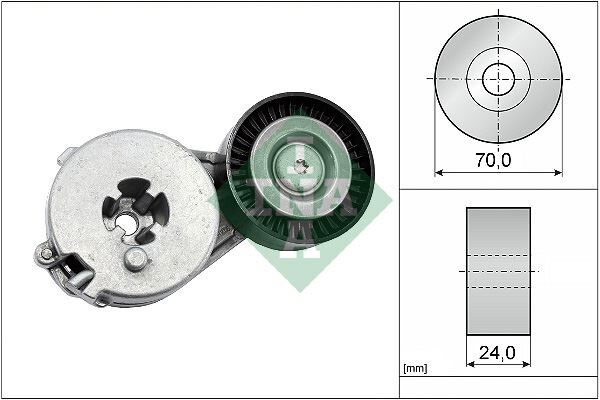 INA 534033310 ALTERNATÖR GERGİ RULMANI KÜTÜKLÜ A4-A5-Q5 1.8TFSI CFPA-CJKA-CAEB-CDHA