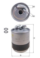 MAHLE KL228.2D YAKIT FILTRESI MERCEDES OM642 W204 C219 W164 W463 W639 B906
