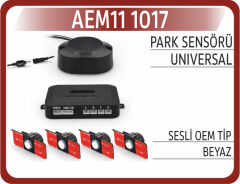 AEM11 1017 PARK SENSÖRÜ SESLİ OEM TİP BEYAZ
