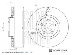 BLUEPRINT ADBP430166 FREN DİSKİ ÖNCONNECT 14> DIŞ ÇAP: 320 MM