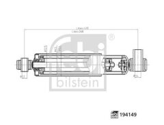 FEBI 194149 ÖN AMORTİSÖR L/R RENAULT MASTER-MOVANO 98-10 GAZLI