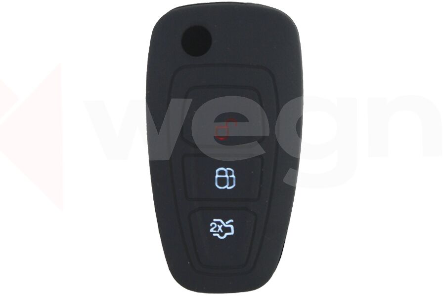 WEGNA AC01-014 KONTAK ANAHTAR KUMANDA KORUYUCU KILIF SİLİKON FORD TRANSIT-MONDEO-FOCUS-RANGER-C MAX-S MAX SİYAH