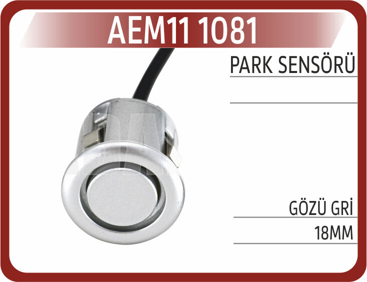 AEM11 1081 PARK SENSÖRÜ GÖZÜ GRİ 18MM
