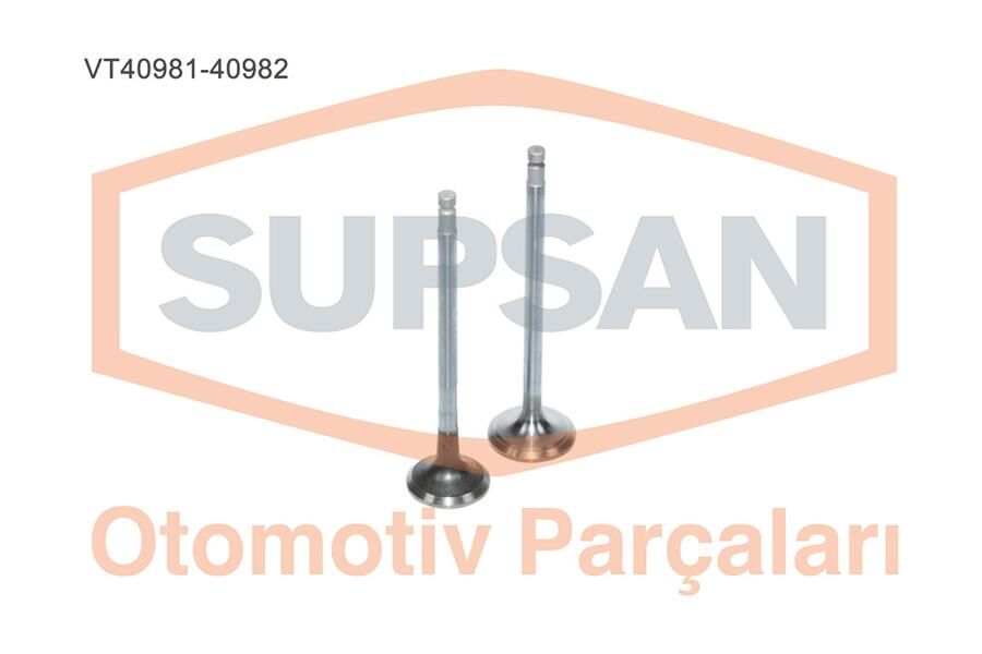 SUPSAN VT40981-40982 SUBAP EMME EGZOZ NISSAN XTRAIL-ALMERA 2.2 16V YD22 DDTİ