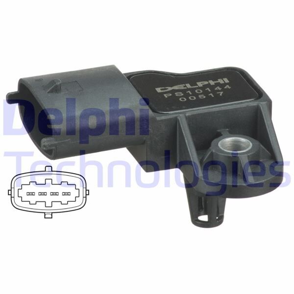 DELPHI PS10144 MAP SENSÖRÜ ASTRA G-H-J-COMBO C-D-CORSA D-E-INSIGNIA A-MOKKA-VECTRA C-ZAFIRA A-DOBLO-BRAVO-LINEA FIO RINO-PUNTO-AVEO-CRUZE-TRAX 1.3-1.6-1.9-2.0-2.2 JTD RENAULT CLIO IV 12> CAPTUR 12> 0.9TCe 1.2TCe