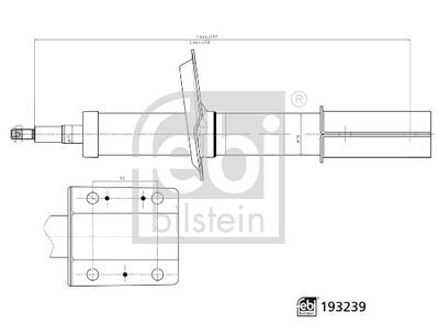 FEBI 193239 ÖN AMORTİSÖR İNCE MİLLİ SAG-SOL DUCATO 94>06 BOXER 94>06 JUMPER 94>06