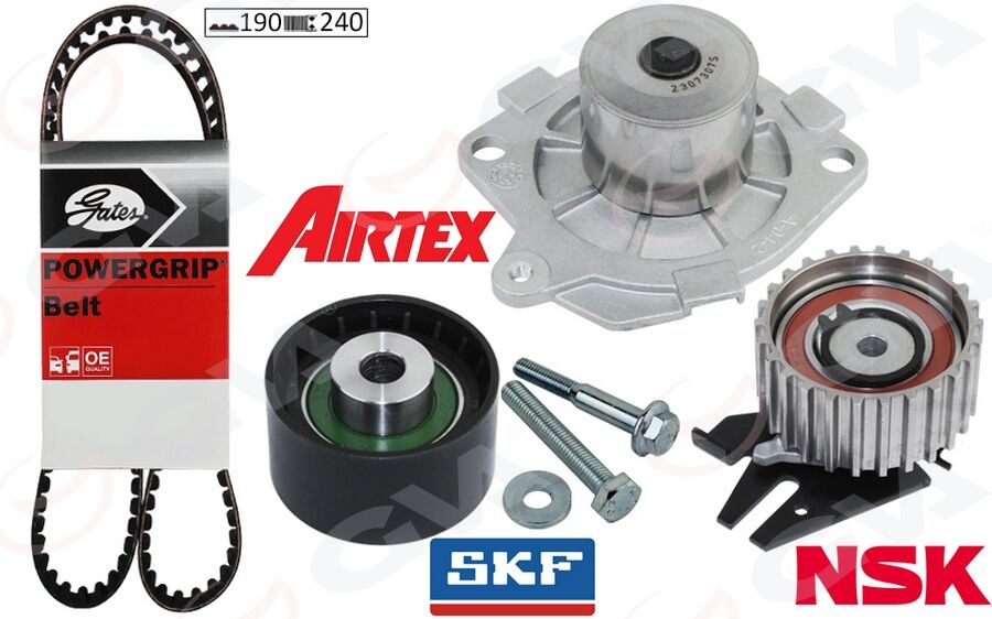 GVA 59WPK2530G DEVİRDAİMLİ EKSANTRİK GERGİ KİTİ 190x240 BRAVO 96>DOBLO 01>MAREA 99-02 -IDEA 04>1.9JTD KTB317