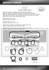 MOTOR TAKIM CONTA SKC SİZ MEGANE I-II SCENIC I-II CLIO II-LAGUNA I-II KANGOO 96> VİVARO A-MOVANO A-CARISMA-SPACE STAR MPV-PRİMERA VOLVO S40 96> 1.9dCi F9Q
