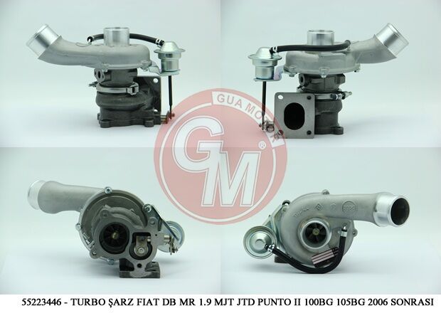 GUA 40615 TURBO ŞARJ FIAT DOBLO MARİA 1.9 MJT JTD PUNTO II STİLO 100BG 105BG 2006 SONRASI