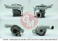 GUA 40615 TURBO ŞARJ FIAT DOBLO MARİA 1.9 MJT JTD PUNTO II STİLO 100BG 105BG 2006 SONRASI