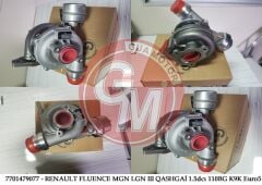 GUA 40609 TURBO ŞARJ RENAULT FLUENCE MGN LGN III QASHGAİ DACIA DUSTER 4X4 LODGY 1.5dcı 110BG K9K Euro5