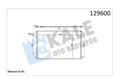 KALE 050ABC040 KLİMA RADYATÖRÜ KONDENSER RENAULT MEGANE II 03> SCENIC II 03> GRAND SCENIC II 03> 1.5dCi 1.6 1.9dCi 2.0
