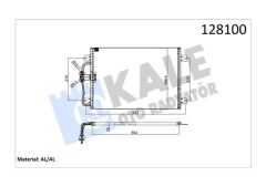 KALE 050ABC020 KLİMA KONDENSERİ MGN I 96-03 1.4-1.6-2.0-1.9D 545x391x16