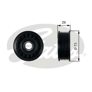 GATES T36398 ALTERNATÖR GERGİ RULMANI B-MAX 14>C-MAX II 12>19 FOCUS III 11> 17 1.0 ECOBOOST 1.6TI VOLVO C30 06>1 2 S40 II 04>12 V50 04>10 TEK RULMAN