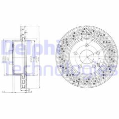 DELPHI BG4142C FREN DISKI ON MERCEDES AMG W204 S204 C204